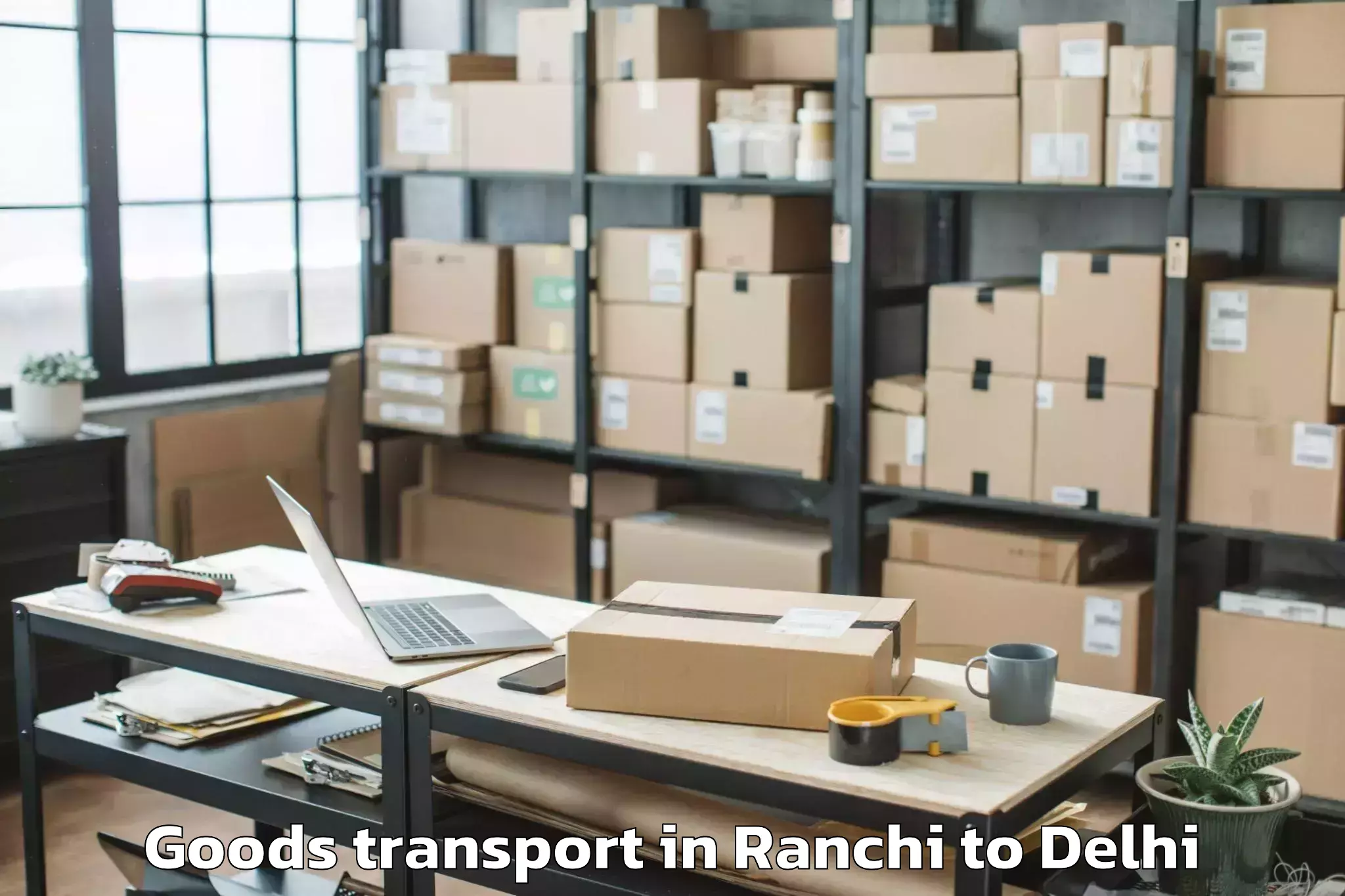 Ranchi to Kalkaji Goods Transport Booking